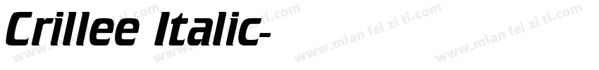 Crillee Italic字体转换